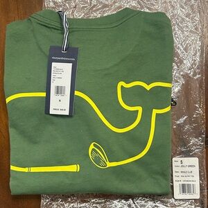 Vineyard Vines Jolly Green Tee with Yellow Whale NWT